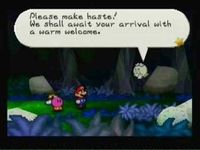 une photo d'Ã©cran de Paper Mario sur Nintendo 64